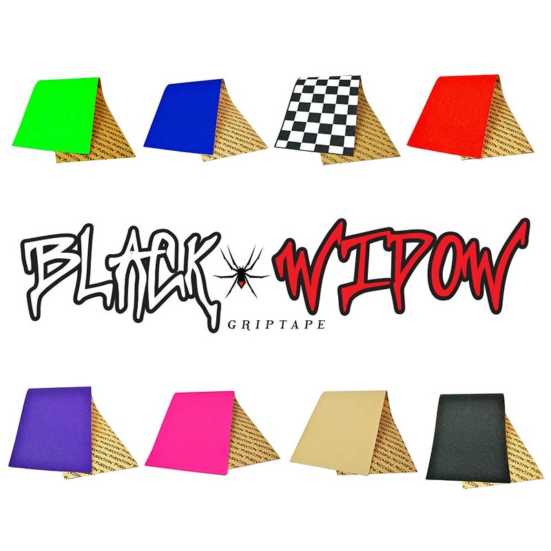 Black Widow BlackWidow Skateboard Grip Tape, 9" x 33", for Longboard, Cruiser and Scooter Griptape, Non Slip, Ease to Apply - Image 5